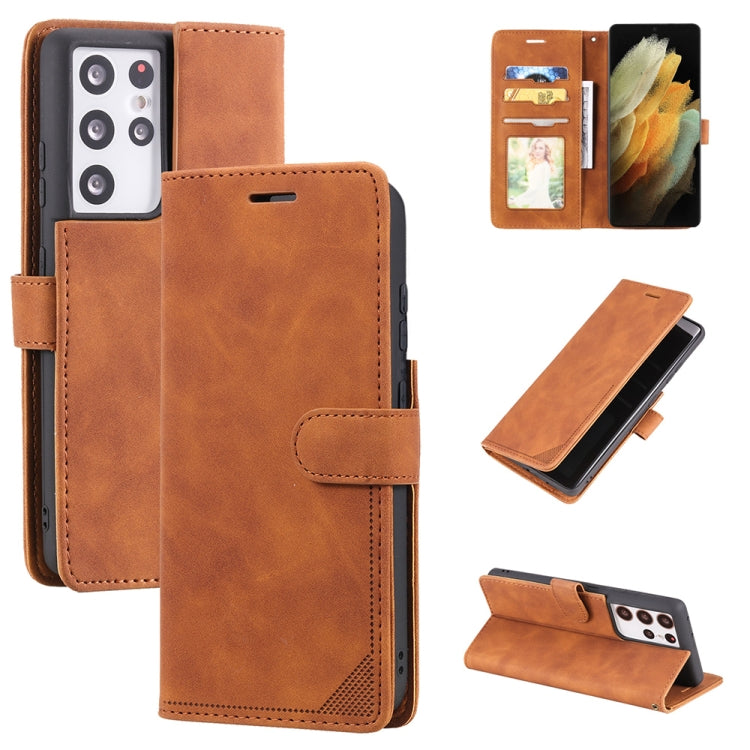 Skin Feel Anti-theft Brush Horizontal Flip Leather Phone Case, For Samsung Galaxy A71, For Samsung Galaxy A40, For Samsung Galaxy S21+ 5G, For Samsung Galaxy S21 Ultra 5G, For Samsung Galaxy Note20 Ultra, For Samsung Galaxy S20 FE                      ...