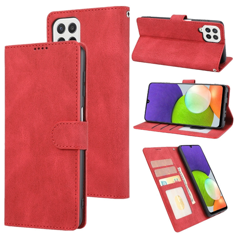 Fantasy Classic Skin-feel Calfskin Texture Magnetic Buckle Horizontal Flip PU Phone Leather Case with Holder & Card Slot & Wallet, For Samsung Galaxy A22 4G / M32 4G, For Samsung Galaxy S22 Ultra 5G, For Samsung Galaxy S22+ 5G, For Samsung Galaxy S22 5...