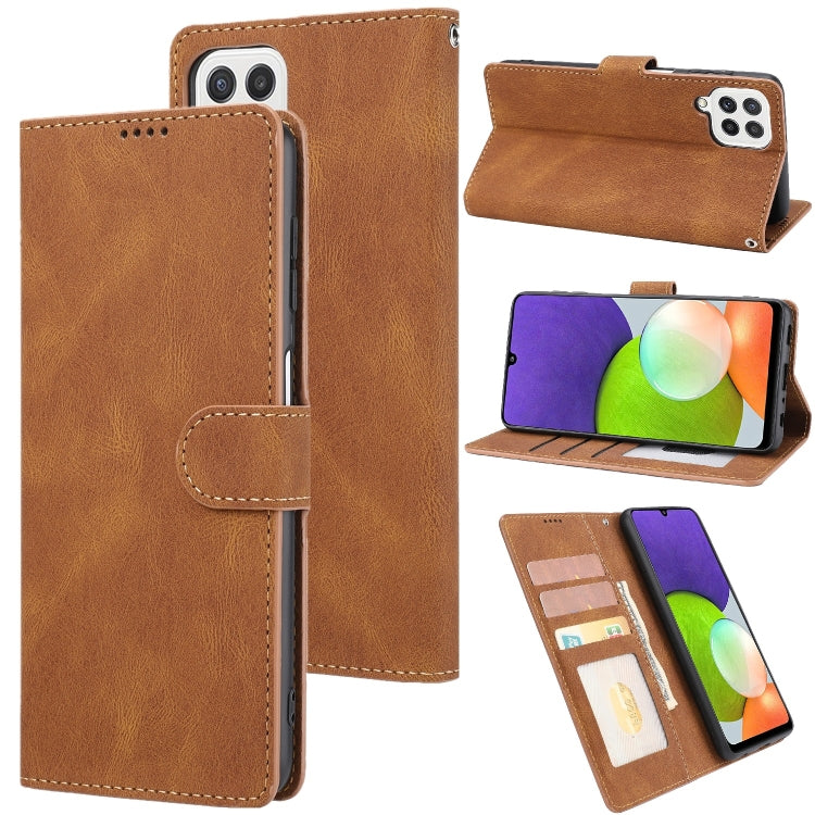 Fantasy Classic Skin-feel Calfskin Texture Magnetic Buckle Horizontal Flip PU Phone Leather Case with Holder & Card Slot & Wallet, For Samsung Galaxy A22 4G / M32 4G, For Samsung Galaxy S22 Ultra 5G, For Samsung Galaxy S22+ 5G, For Samsung Galaxy S22 5...