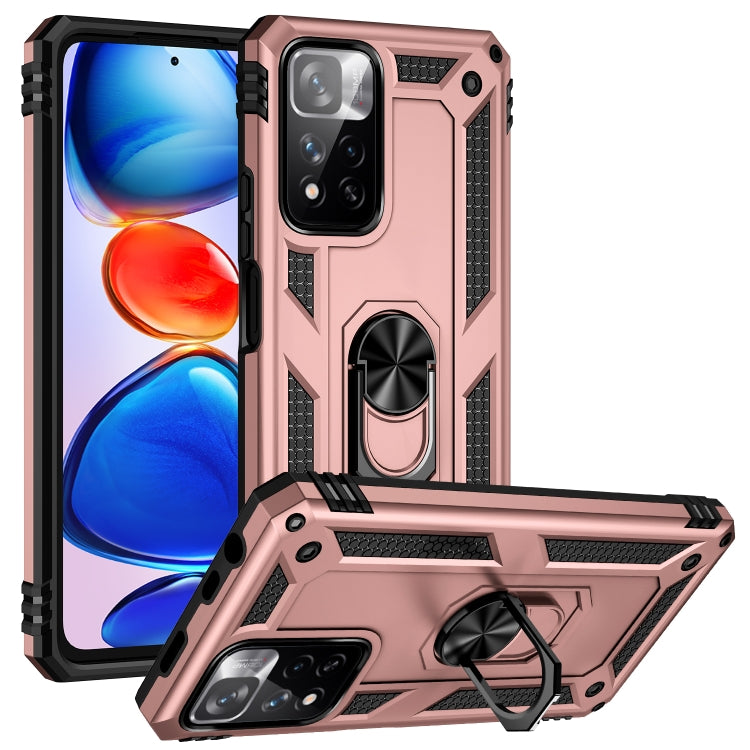 Shockproof TPU + PC Phone Case with 360 Degree Rotating Holder, For Xiaomi Redmi Note 11 5G, For Xiaomi Redmi Note 11 Pro 5G