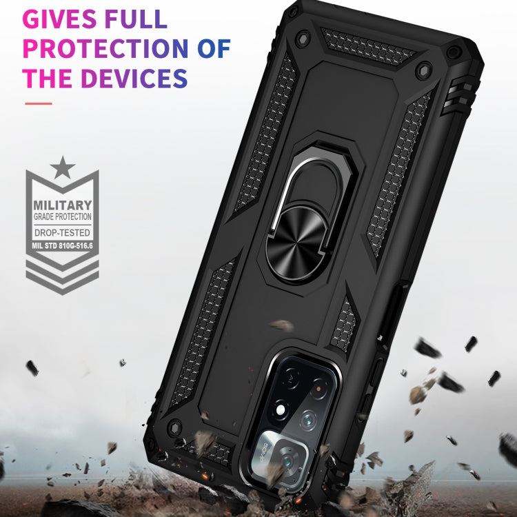 Shockproof TPU + PC Phone Case with 360 Degree Rotating Holder, For Xiaomi Redmi Note 11 Pro 5G, For Xiaomi Redmi Note 11 5G