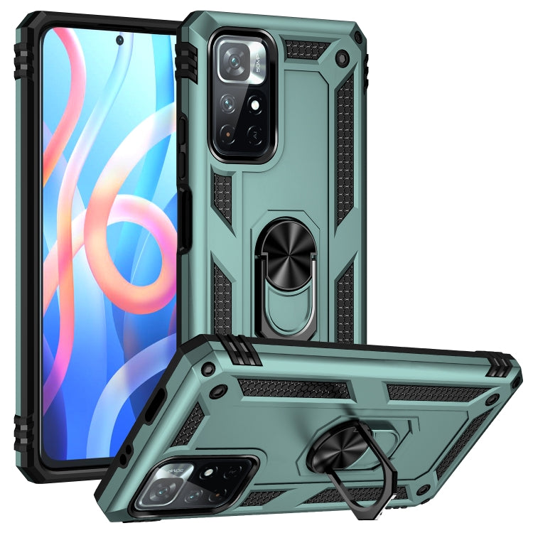 Shockproof TPU + PC Phone Case with 360 Degree Rotating Holder, For Xiaomi Redmi Note 11 5G, For Xiaomi Redmi Note 11 Pro 5G