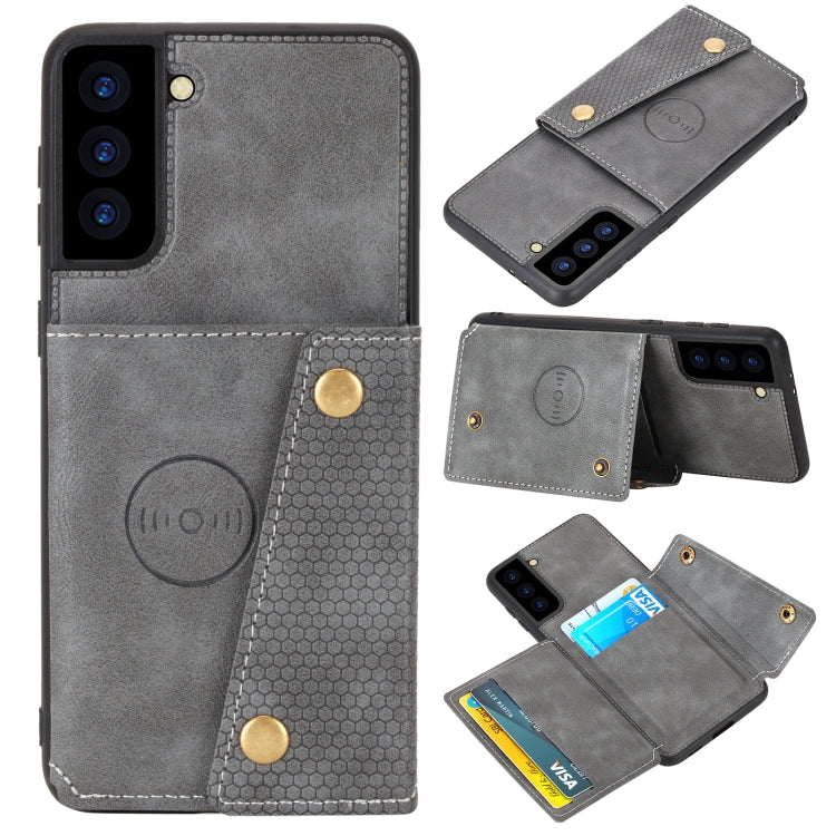 Double Buckle PU + TPU Magnetic Phone Case, For Samsung Galaxy S22 5G, For Xiaomi 11T, For Samsung Galaxy S22+ 5G, For Samsung Galaxy S22 Ultra 5G, For Samsung Galaxy M52 5G, For Samsung Galaxy A13 5G