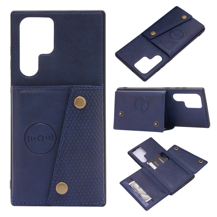 Double Buckle PU + TPU Magnetic Phone Case, For Samsung Galaxy S22 5G, For Xiaomi 11T, For Samsung Galaxy S22+ 5G, For Samsung Galaxy S22 Ultra 5G, For Samsung Galaxy A13 5G