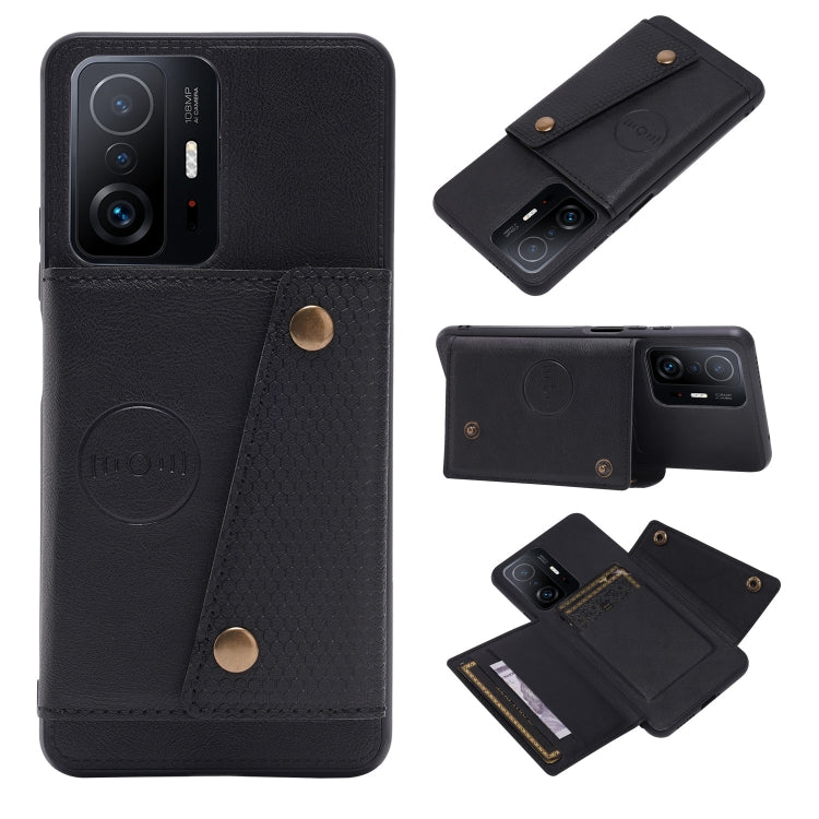 Double Buckle PU + TPU Magnetic Phone Case, For Samsung Galaxy S22 5G, For Xiaomi 11T, For Samsung Galaxy S22+ 5G, For Samsung Galaxy S22 Ultra 5G, For Samsung Galaxy A13 5G