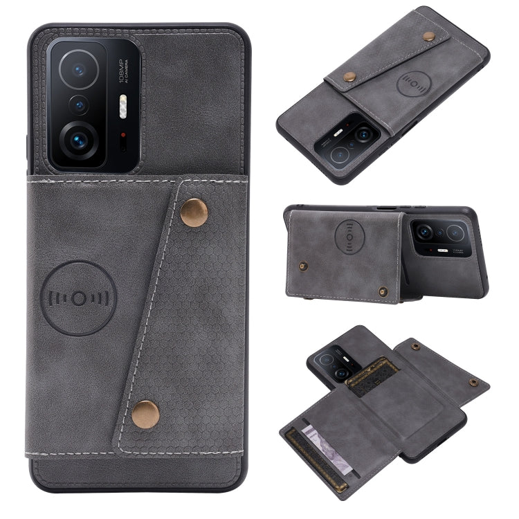 Double Buckle PU + TPU Magnetic Phone Case, For Samsung Galaxy S22 5G, For Xiaomi 11T, For Samsung Galaxy S22+ 5G, For Samsung Galaxy S22 Ultra 5G, For Samsung Galaxy M52 5G, For Samsung Galaxy A13 5G