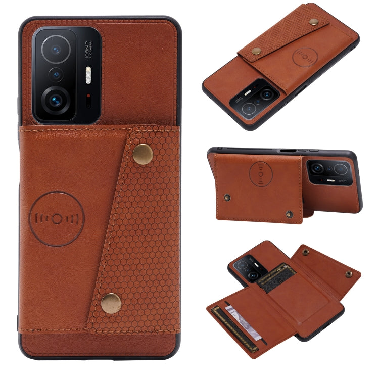 Double Buckle PU + TPU Magnetic Phone Case, For Samsung Galaxy S22 5G, For Xiaomi 11T, For Samsung Galaxy S22+ 5G, For Samsung Galaxy S22 Ultra 5G, For Samsung Galaxy M52 5G, For Samsung Galaxy A13 5G