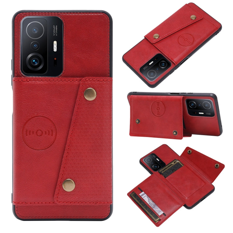 Double Buckle PU + TPU Magnetic Phone Case, For Samsung Galaxy S22 5G, For Xiaomi 11T, For Samsung Galaxy S22+ 5G, For Samsung Galaxy S22 Ultra 5G, For Samsung Galaxy M52 5G, For Samsung Galaxy A13 5G