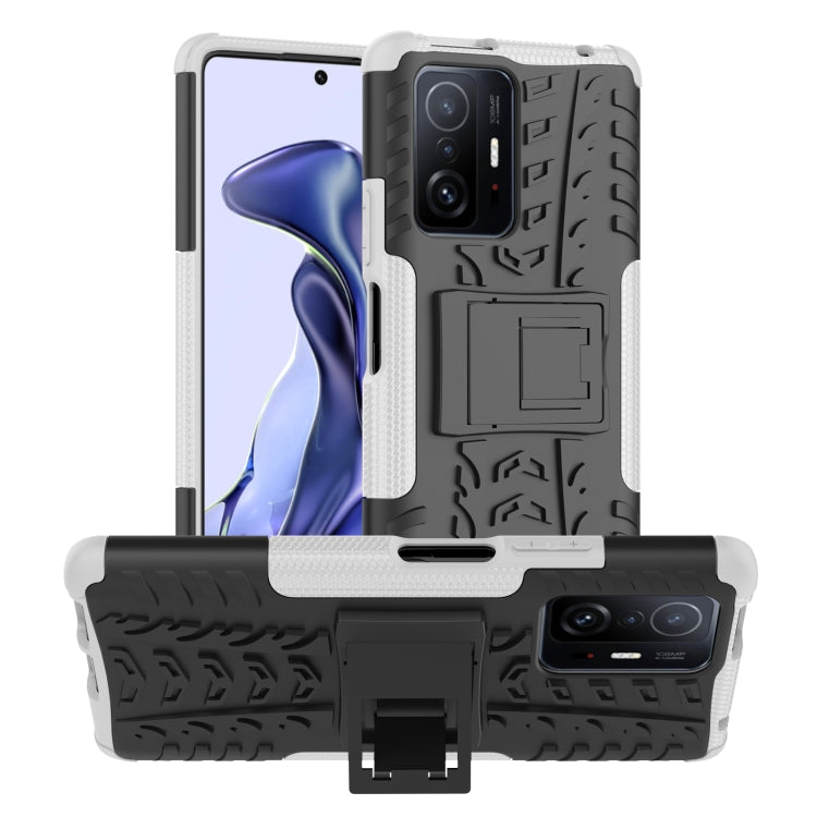 Tire Texture TPU + PC Phone Case with Holder, For Xiaomi Mi 11T, For Nokia G300, For Samsung Galaxy S22 Ultra 5G, For Samsung Galaxy M52 5G