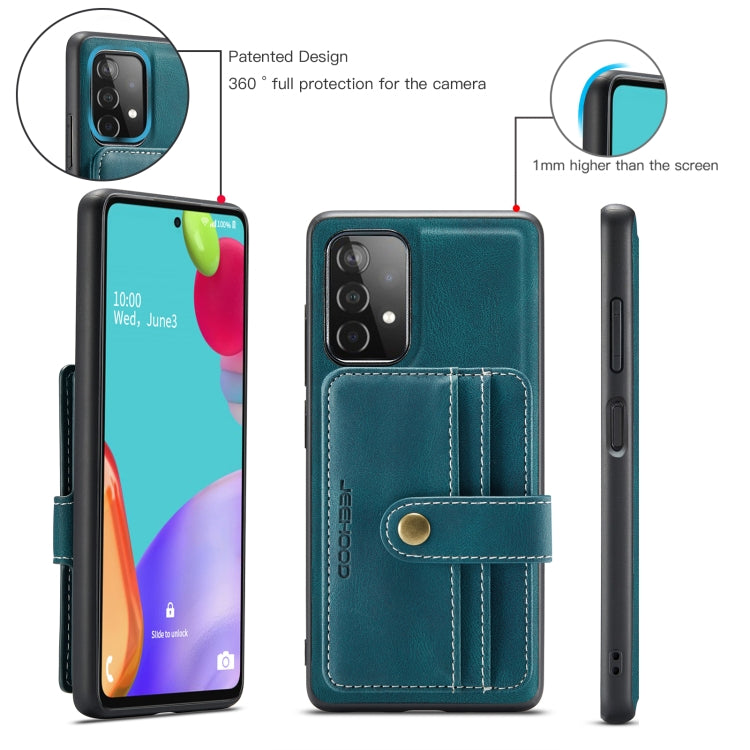 JEEHOOD RFID Blocking Anti-Theft Magnetic PU + TPU Phone Case with Card Slot, For Samsung Galaxy A32 5G, For Samsung Galaxy A12 5G, For Samsung Galaxy A22 5G, For Samsung Galaxy A52 5G / 4G, For Samsung Galaxy A72 5G / 4G, For Samsung Galaxy A71 5G    ...