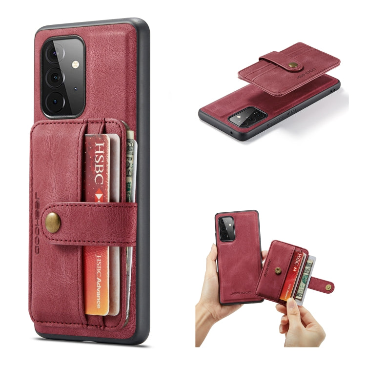 JEEHOOD RFID Blocking Anti-Theft Magnetic PU + TPU Phone Case with Card Slot, For Samsung Galaxy A32 5G, For Samsung Galaxy A12 5G, For Samsung Galaxy A22 5G, For Samsung Galaxy A52 5G / 4G, For Samsung Galaxy A72 5G / 4G, For Samsung Galaxy A71 5G    ...