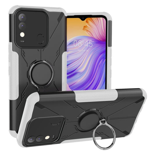 Armor Bear Shockproof PC + TPU Phone Case with Ring Holder, For Tecno Pop 5P, For Tecno Spark 8
