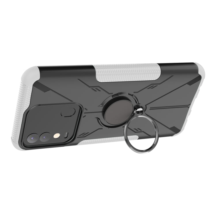 Armor Bear Shockproof PC + TPU Phone Case with Ring Holder, For Tecno Pop 5P, For Tecno Spark 8