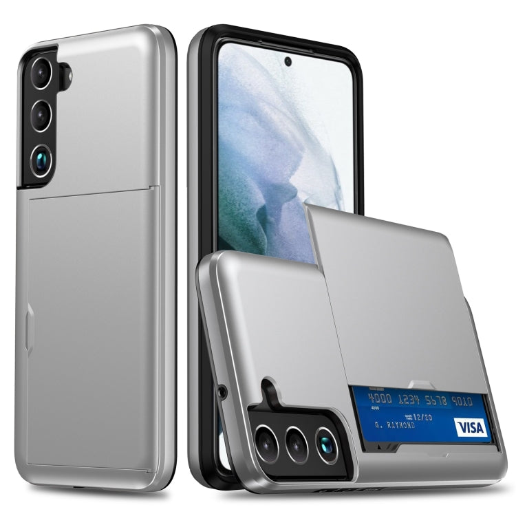 Shockproof Armor Phone Case with Card Slot, For Samsung Galaxy S22 5G, For Samsung Galaxy S22+ 5G, For Samsung Galaxy S22 Ultra 5G