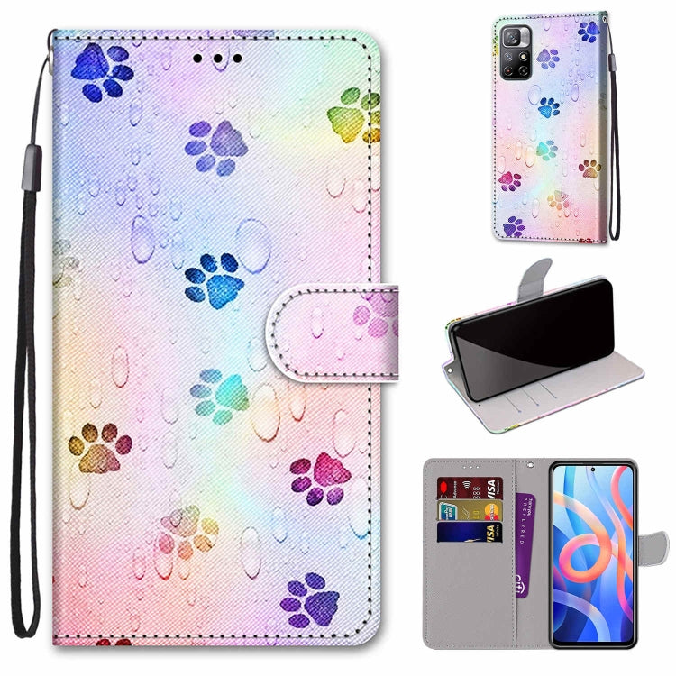 Coloured Drawing Cross Texture Horizontal Flip Leather Phone Case with Holder & Card Slots & Wallet & Lanyard, For Motorola Moto G10/G20/G30, For Xiaomi Redmi Note 11