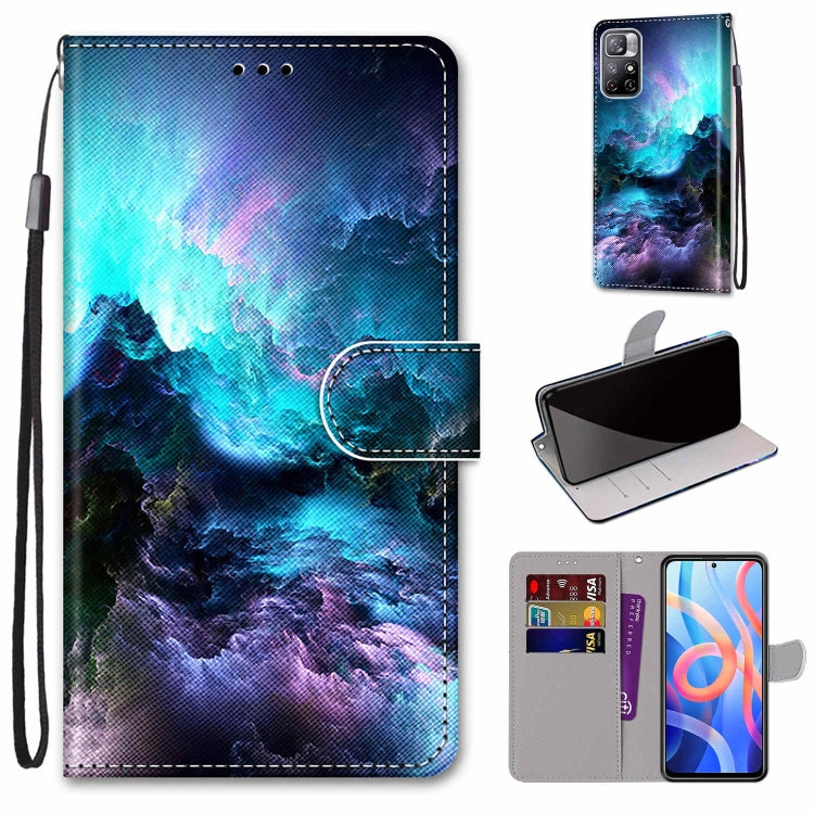 Coloured Drawing Cross Texture Horizontal Flip Leather Phone Case with Holder & Card Slots & Wallet & Lanyard, For Motorola Moto G10/G20/G30, For Xiaomi Redmi Note 11