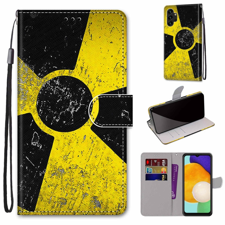 Coloured Drawing Cross Texture Horizontal Flip PU Phone Leather Case with Holder & Card Slots & Wallet & Lanyard(Colorful Layer, For Samsung Galaxy A13 4G, For Samsung Galaxy A13 5G