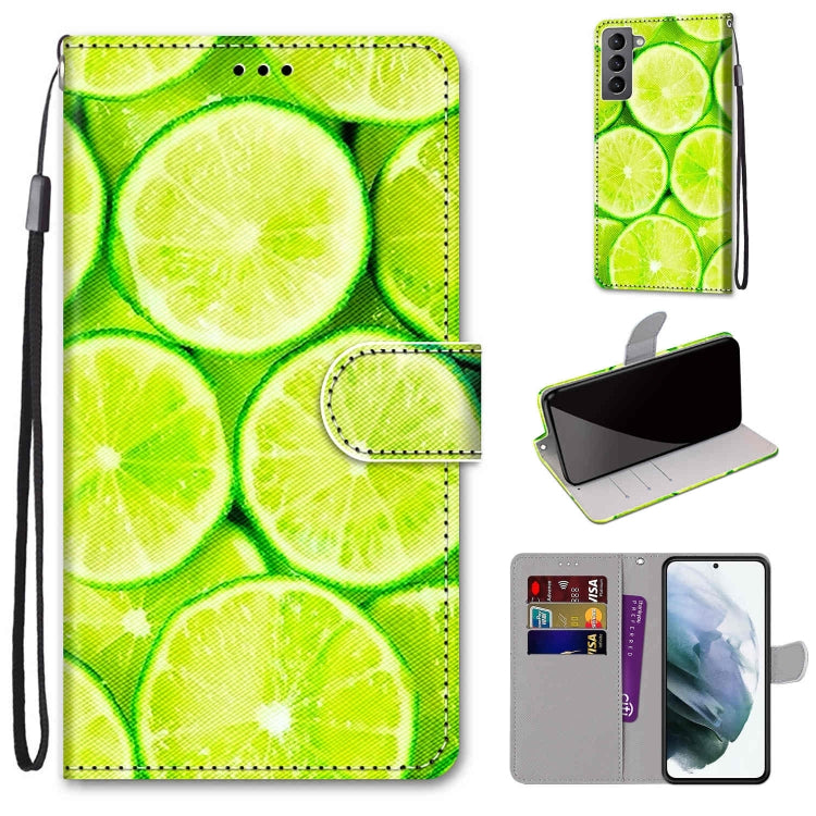Coloured Drawing Cross Texture Horizontal Flip PU Phone Leather Case with Holder & Card Slots & Wallet & Lanyard(Colorful Layer, For Samsung Galaxy M52 5G, For Samsung Galaxy S22 5G