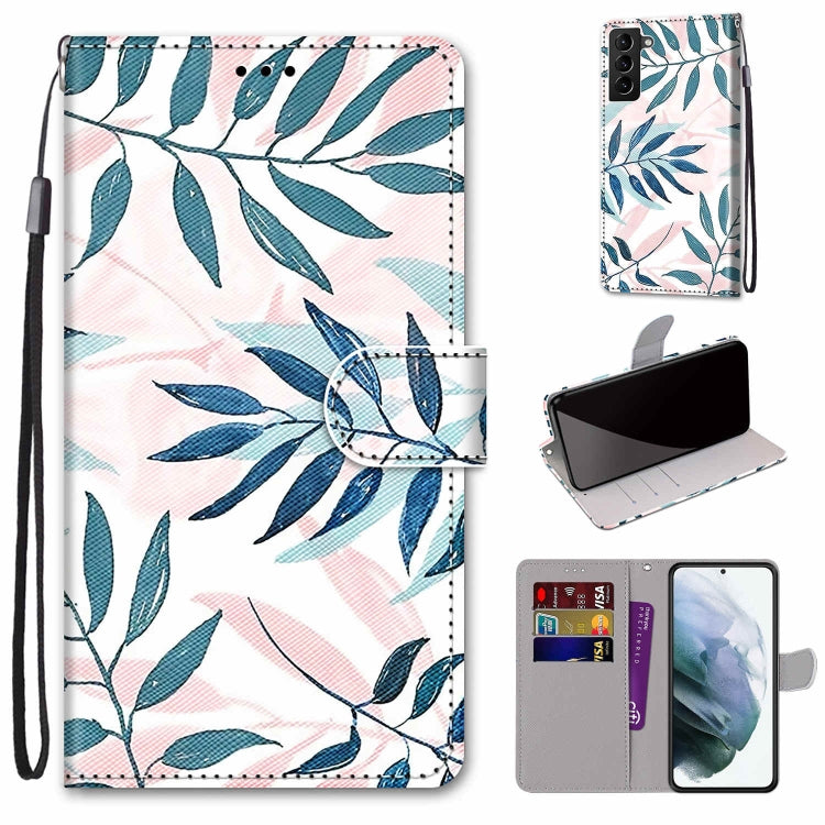 Coloured Drawing Cross Texture Horizontal Flip PU Phone Leather Case with Holder & Card Slots & Wallet & Lanyard(Colorful Layer, For Samsung Galaxy S22+ 5G, For Samsung Galaxy S22 Ultra 5G