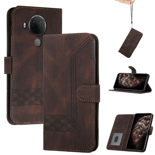 Cubic Skin Feel Flip Leather Phone Case, For Nokia C300, For Nokia 3.4 / 5.4, For Nokia G10 / G20 / G30, For Nokia G300, For Nokia X20, For Nokia XR20