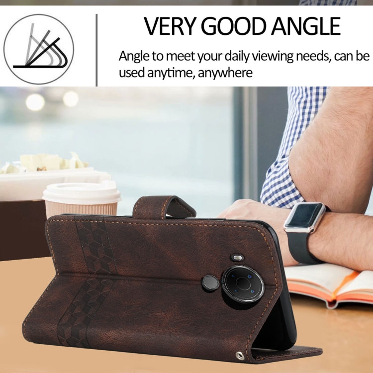 Cubic Skin Feel Flip Leather Phone Case, For Nokia C300, For Nokia 3.4 / 5.4, For Nokia G10 / G20 / G30, For Nokia G300, For Nokia X20, For Nokia XR20