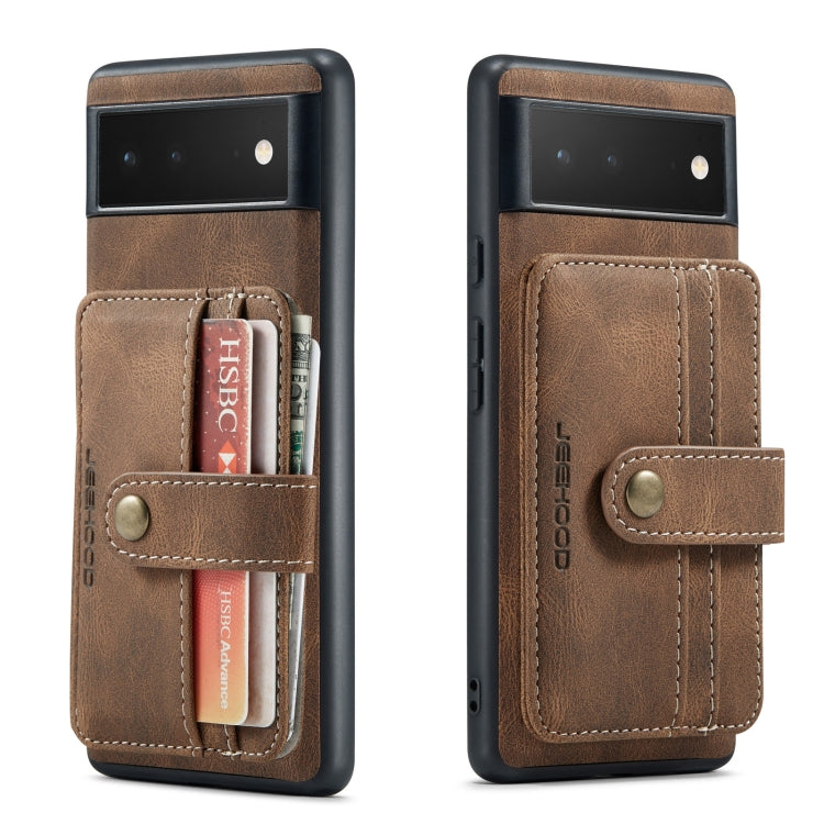 JEEHOOD RFID Blocking Anti-Theft Wallet Phone Case, For Google Pixel 6, For Google Pixel 6 Pro, For Xiaomi Redmi K40 / K40 Pro