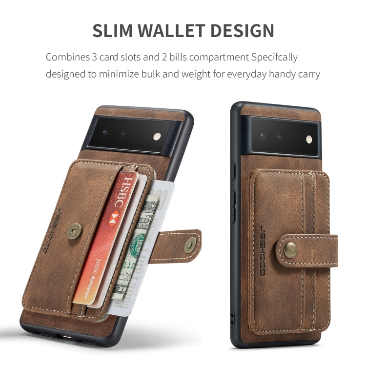JEEHOOD RFID Blocking Anti-Theft Wallet Phone Case, For Google Pixel 6, For Google Pixel 6 Pro, For Xiaomi Redmi K40 / K40 Pro