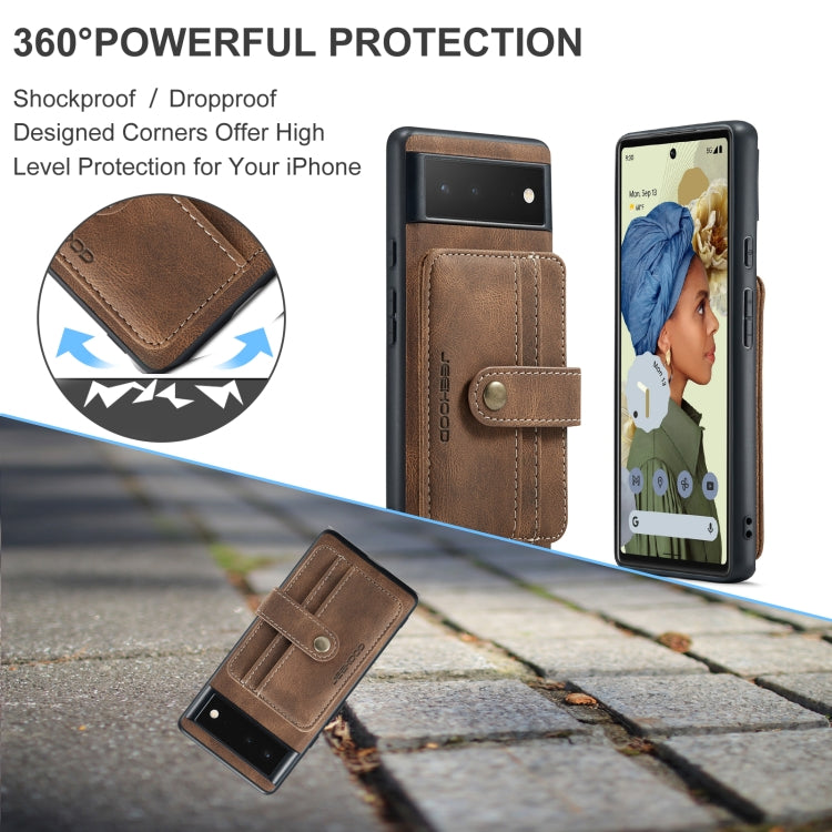 JEEHOOD RFID Blocking Anti-Theft Wallet Phone Case, For Google Pixel 6, For Google Pixel 6 Pro, For Xiaomi Redmi K40 / K40 Pro