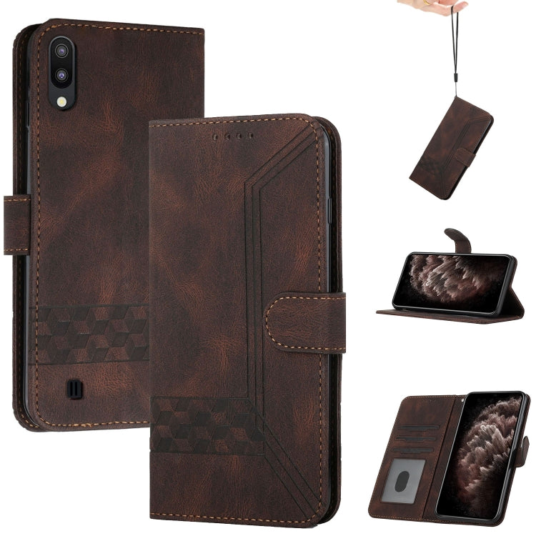 Cubic Skin Feel Flip Leather Phone Case, For Samsung Galaxy A02s 164mm, For Samsung Galaxy A02s 166mm, For Samsung Galaxy A03s 166mm, For Samsung Galaxy A10 / M10, For Samsung Galaxy A10s, For Samsung Galaxy A11, For Samsung Galaxy A12                 ...