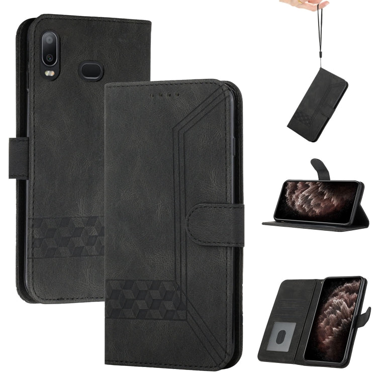 Cubic Skin Feel Flip Leather Phone Case, For Samsung Galaxy A02s 164mm, For Samsung Galaxy A02s 166mm, For Samsung Galaxy A03s 166mm, For Samsung Galaxy A10 / M10, For Samsung Galaxy A10s, For Samsung Galaxy A11, For Samsung Galaxy A12                 ...