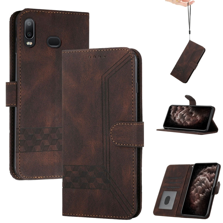 Cubic Skin Feel Flip Leather Phone Case, For Samsung Galaxy A02s 164mm, For Samsung Galaxy A02s 166mm, For Samsung Galaxy A03s 166mm, For Samsung Galaxy A10 / M10, For Samsung Galaxy A10s, For Samsung Galaxy A11, For Samsung Galaxy A12                 ...