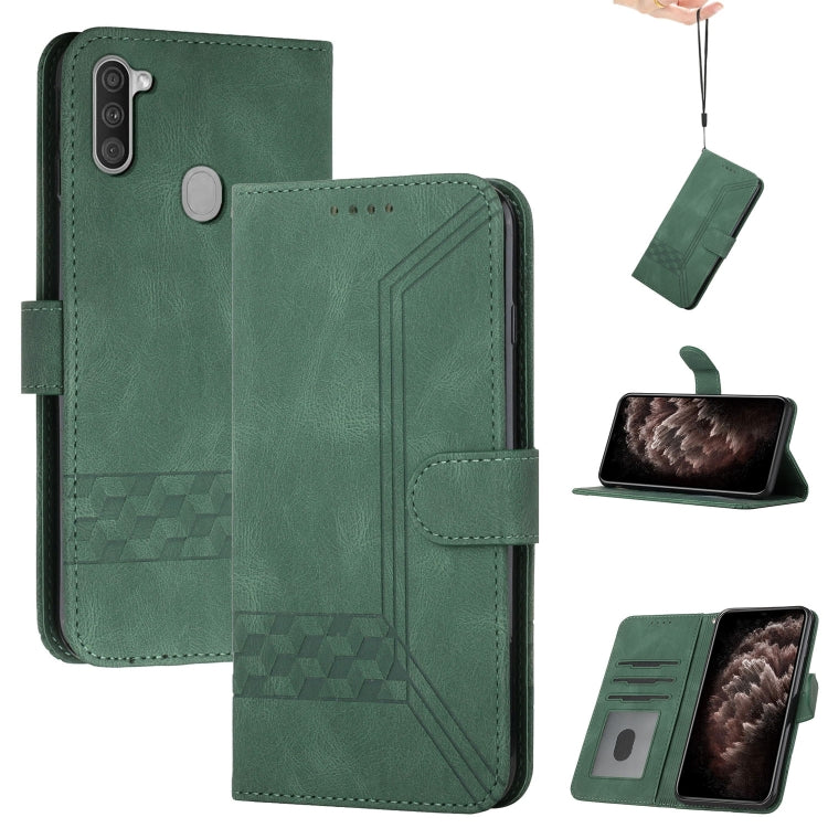 Cubic Skin Feel Flip Leather Phone Case, For Samsung Galaxy A02s 164mm, For Samsung Galaxy A02s 166mm, For Samsung Galaxy A03s 166mm, For Samsung Galaxy A10 / M10, For Samsung Galaxy A10s, For Samsung Galaxy A11, For Samsung Galaxy A12                 ...