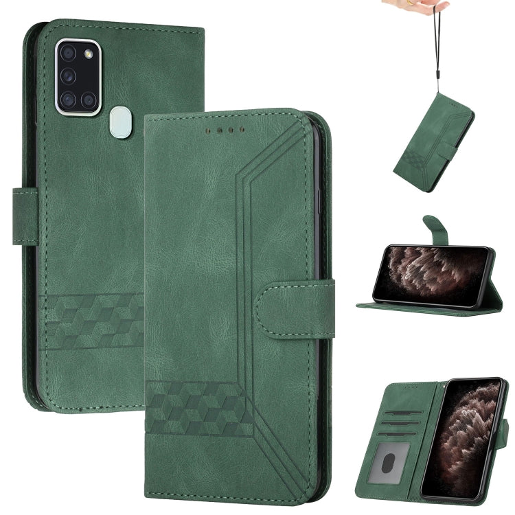 Cubic Skin Feel Flip Leather Phone Case, For Samsung Galaxy A20s, For Samsung Galaxy A21s, For Samsung Galaxy A21 EU Version, For Samsung Galaxy A22 4G, For Samsung Galaxy A22 5G, For Samsung Galaxy A30 / A20, For Samsung Galaxy A31                    ...