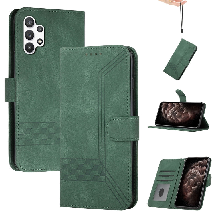 Cubic Skin Feel Flip Leather Phone Case, For Samsung Galaxy A20s, For Samsung Galaxy A21s, For Samsung Galaxy A21 EU Version, For Samsung Galaxy A22 4G, For Samsung Galaxy A22 5G, For Samsung Galaxy A30 / A20, For Samsung Galaxy A31                    ...