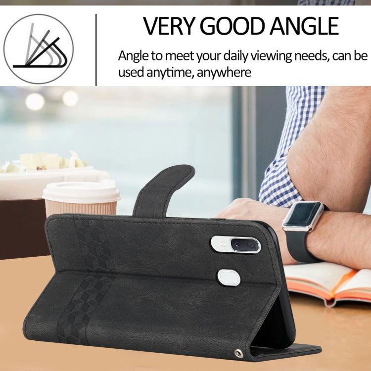 Cubic Skin Feel Flip Leather Phone Case, For Samsung Galaxy A40, For Samsung Galaxy A41, For Samsung Galaxy A42 5G, For Samsung Galaxy A50, For Samsung Galaxy A51, For Samsung Galaxy A51 5G, For Samsung Galaxy A52 5G, For Samsung Galaxy A71            ...