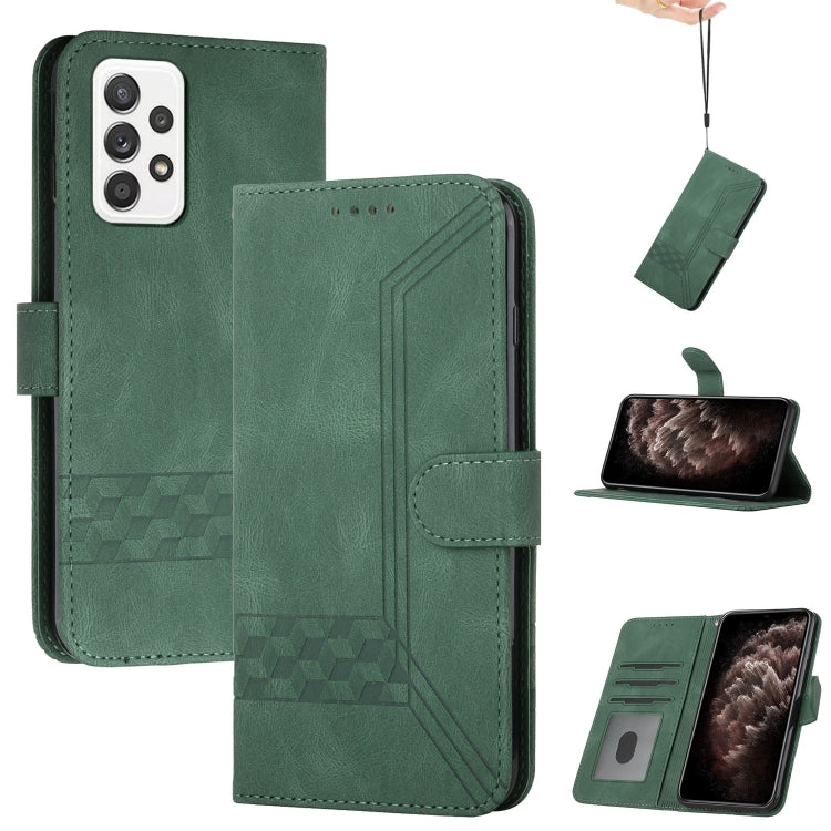 Cubic Skin Feel Flip Leather Phone Case, For Samsung Galaxy A72 5G, For Samsung Galaxy Note10, For Samsung Galaxy Note10+, For Samsung Galaxy Note20, For Samsung Galaxy Note20 Ultra, For Samsung Galaxy S10, For Samsung Galaxy S10e, For Samsung Galaxy S...