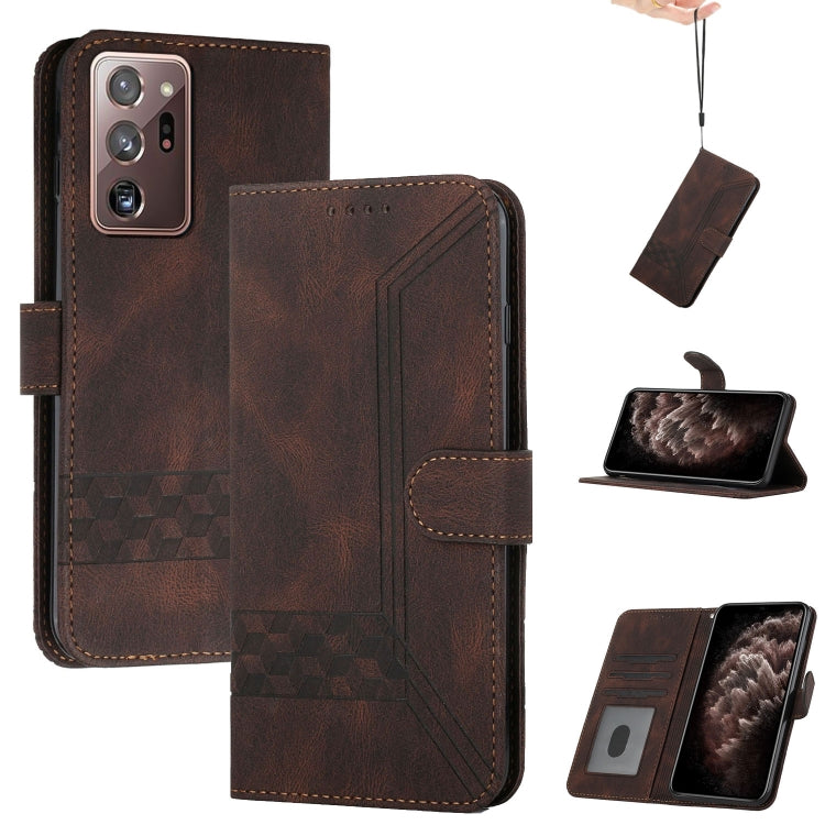 Cubic Skin Feel Flip Leather Phone Case, For Samsung Galaxy A72 5G, For Samsung Galaxy Note10, For Samsung Galaxy Note10+, For Samsung Galaxy Note20, For Samsung Galaxy Note20 Ultra, For Samsung Galaxy S10, For Samsung Galaxy S10e, For Samsung Galaxy S...