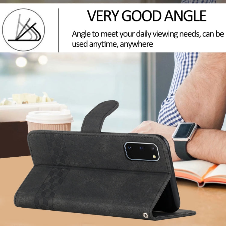 Cubic Skin Feel Flip Leather Phone Case, For Samsung Galaxy S20 FE, For Samsung Galaxy S20+, For Samsung Galaxy S20 Ultra, For Samsung Galaxy S21 5G, For Samsung Galaxy S21+ 5G, For Samsung Galaxy S21 FE 5G, For Samsung Galaxy S21 Ultra 5G             ...