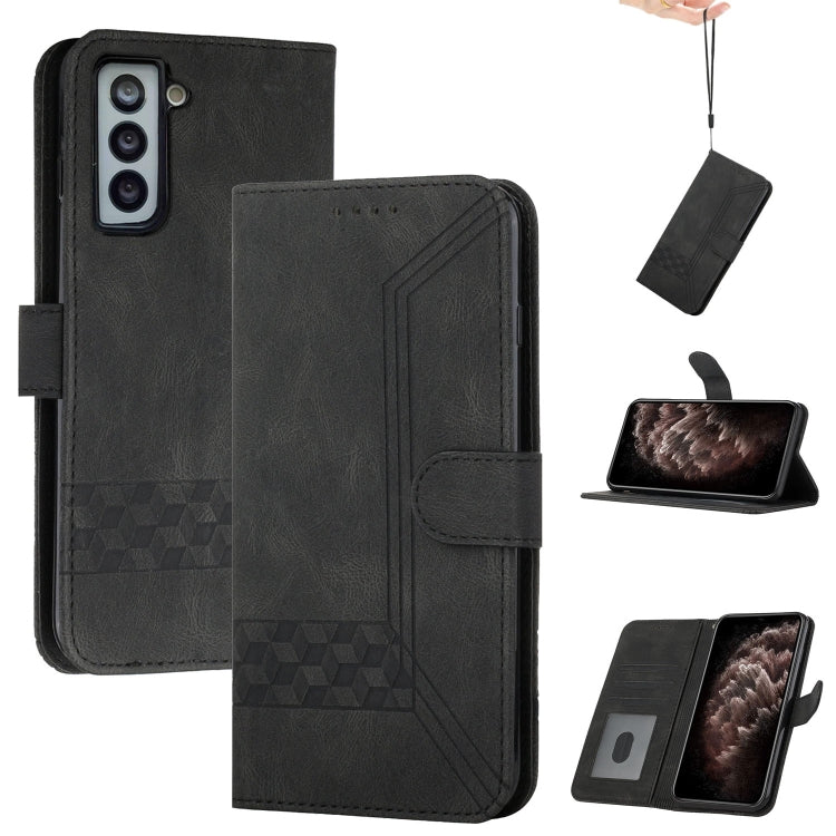 Cubic Skin Feel Flip Leather Phone Case, For Samsung Galaxy S20 FE, For Samsung Galaxy S20+, For Samsung Galaxy S20 Ultra, For Samsung Galaxy S21 5G, For Samsung Galaxy S21+ 5G, For Samsung Galaxy S21 FE 5G, For Samsung Galaxy S21 Ultra 5G             ...