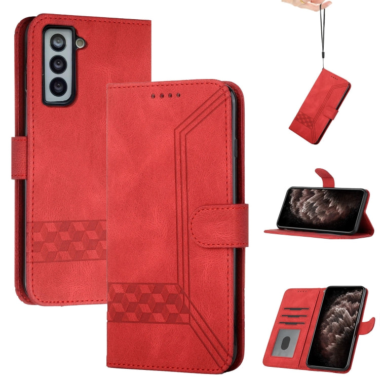 Cubic Skin Feel Flip Leather Phone Case, For Samsung Galaxy S20 FE, For Samsung Galaxy S20+, For Samsung Galaxy S20 Ultra, For Samsung Galaxy S21 5G, For Samsung Galaxy S21+ 5G, For Samsung Galaxy S21 FE 5G, For Samsung Galaxy S21 Ultra 5G             ...