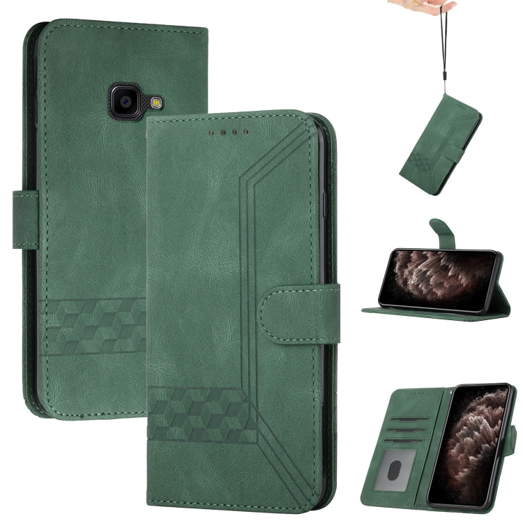 Cubic Skin Feel Flip Leather Phone Case, For Samsung Galaxy S22 Ultra 5G, For Samsung Galaxy Xcover 4, For Samsung Galaxy Xcover 5