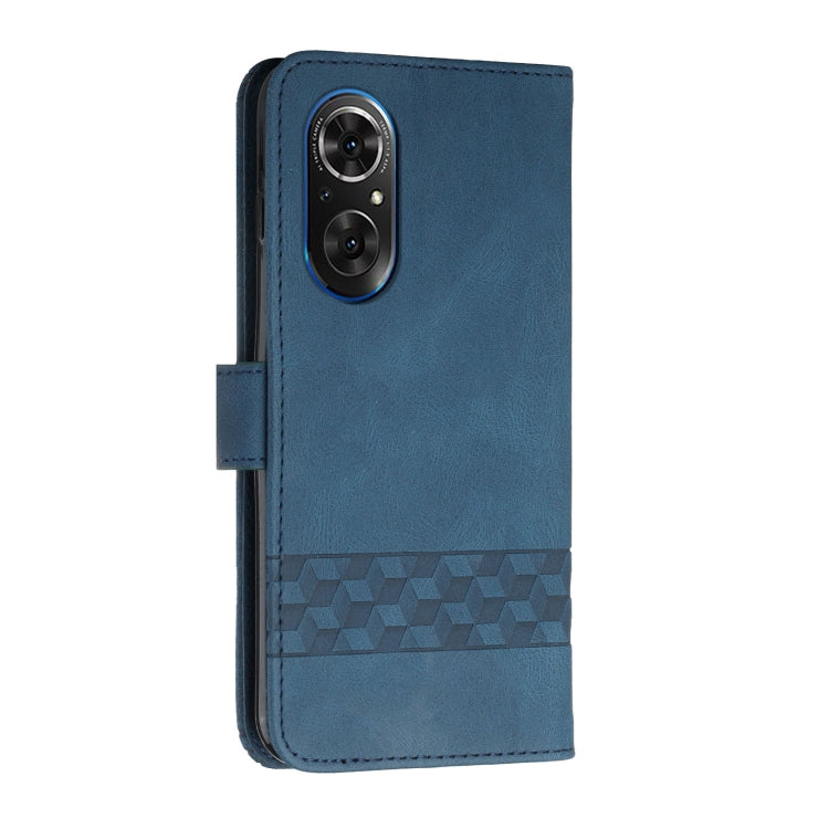 Cubic Skin Feel Flip Leather Phone Case, For Honor 50 Pro, For Honor 50 SE, For Honor V40 4G, For Honor V40 5G