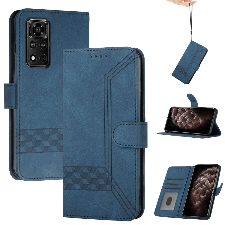 Cubic Skin Feel Flip Leather Phone Case, For Honor 50 Pro, For Honor 50 SE, For Honor V40 4G, For Honor V40 5G