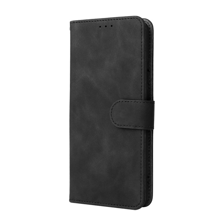 Solid Color Skin Feel Magnetic Buckle Leather Phone Case, For TCL 10 SE
