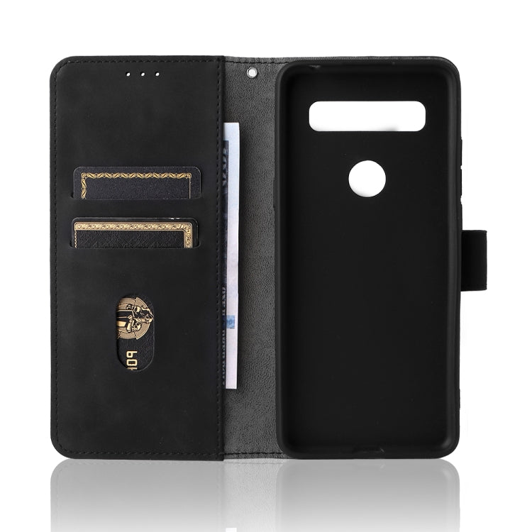 Solid Color Skin Feel Magnetic Buckle Leather Phone Case, For TCL 10 SE