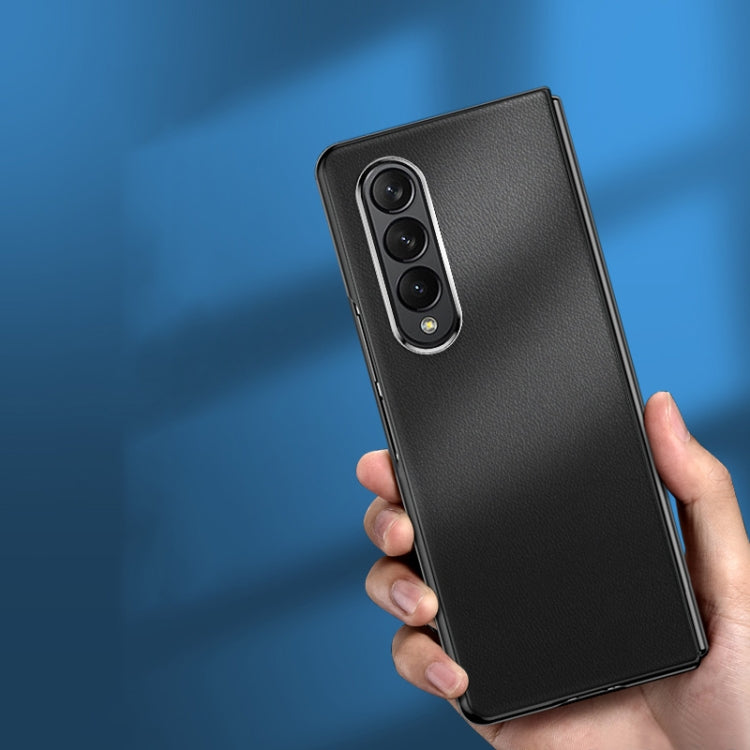 Plating Leather Phone Case, For Samsung Galaxy Z Flip3 5G, For Samsung Galaxy Z Fold3 5G