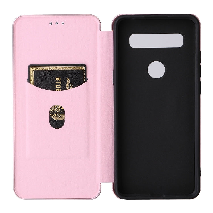 Carbon Fiber Texture Magnetic Leather Phone Case with Card Slot, For TCL 10 SE, For Motorola Edge 2021, For Motorola Moto G60S
