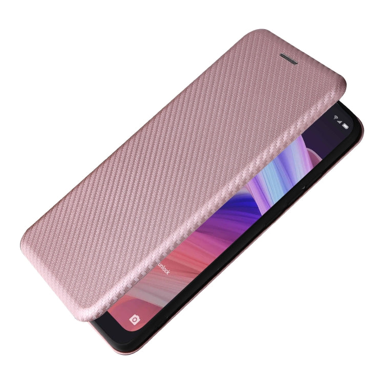 Carbon Fiber Texture Magnetic Leather Phone Case with Card Slot, For TCL 10 SE, For Motorola Edge 2021, For Motorola Moto G60S