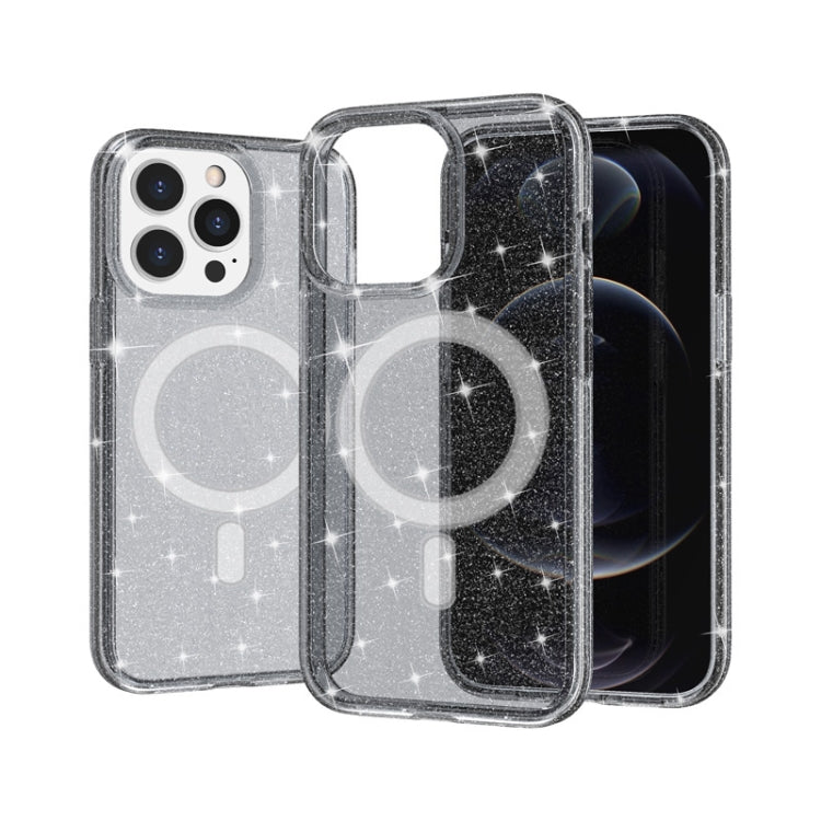 Terminator Style Glitter Powder MagSafe Magnetic Phone Case, For iPhone 13 Pro Max, For iPhone 13 Pro, For iPhone 13, For iPhone 13 mini