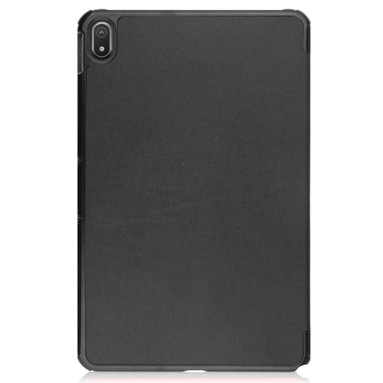 Three-folding Holder Custer Texture Leather Tablet Case, For Nokia T20